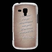 Coque Samsung Galaxy Trend Chose vraie Rouge Citation Oscar Wilde
