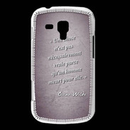 Coque Samsung Galaxy Trend Chose vraie Violet Citation Oscar Wilde