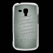 Coque Samsung Galaxy Trend Chose vraie Vert Citation Oscar Wilde