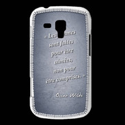 Coque Samsung Galaxy Trend Femmes comprises Bleu Citation Oscar Wilde