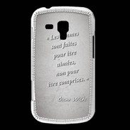 Coque Samsung Galaxy Trend Femmes comprises Gris Citation Oscar Wilde
