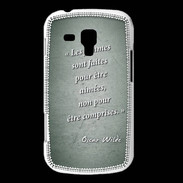 Coque Samsung Galaxy Trend Femmes comprises Vert Citation Oscar Wilde