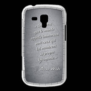 Coque Samsung Galaxy Trend Les livres Noir Citation Oscar Wilde