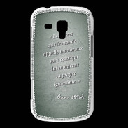 Coque Samsung Galaxy Trend Les livres Vert Citation Oscar Wilde