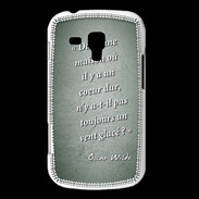 Coque Samsung Galaxy Trend Maison coeur Vert Citation Oscar Wilde