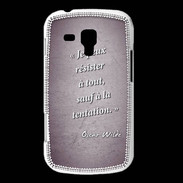 Coque Samsung Galaxy Trend Résister Violet Citation Oscar Wilde