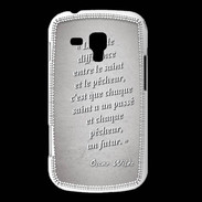 Coque Samsung Galaxy Trend Saint pêcheur Gris Citation Oscar Wilde