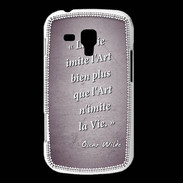 Coque Samsung Galaxy Trend Vie art Violet Citation Oscar Wilde