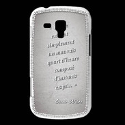 Coque Samsung Galaxy Trend Quart d'heure Gris Citation Oscar Wilde