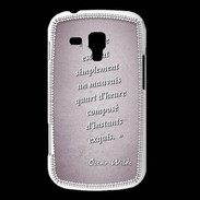 Coque Samsung Galaxy Trend Quart d'heure Rose Citation Oscar Wilde