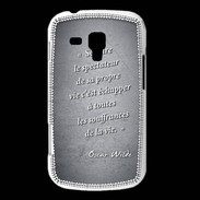 Coque Samsung Galaxy Trend Spectateur Noir Citation Oscar Wilde