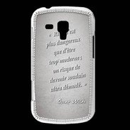 Coque Samsung Galaxy Trend Trop moderne Gris Citation Oscar Wilde