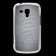 Coque Samsung Galaxy Trend Vérité pure Noir Citation Oscar Wilde