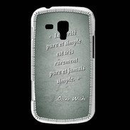 Coque Samsung Galaxy Trend Vérité pure Vert Citation Oscar Wilde