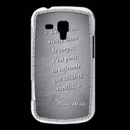 Coque Samsung Galaxy Trend Ame nait Noir Citation Oscar Wilde