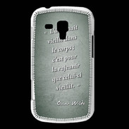 Coque Samsung Galaxy Trend Ame nait Vert Citation Oscar Wilde