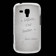 Coque Samsung Galaxy Trend Définir Gris Citation Oscar Wilde