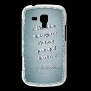 Coque Samsung Galaxy Trend Emotion égarée Turquoise Citation Oscar Wilde