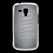 Coque Samsung Galaxy Trend Incertitude Noir Citation Oscar Wilde