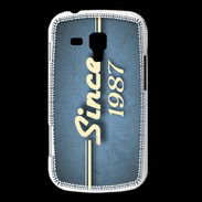 Coque Samsung Galaxy Trend Since 1987 Bleu