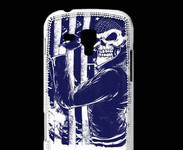 Coque Samsung Galaxy Trend Tête de mort Biker USA