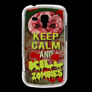 Coque Samsung Galaxy Trend Keep Calm and Kill Zombies Cervelle