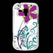 Coque Samsung Galaxy Trend motif floral bleu