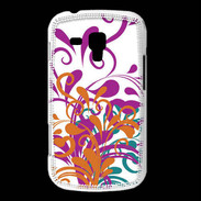 Coque Samsung Galaxy Trend motif floral orange