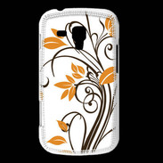 Coque Samsung Galaxy Trend motif floral marron