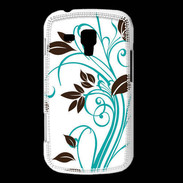 Coque Samsung Galaxy Trend motif floral bleu clair
