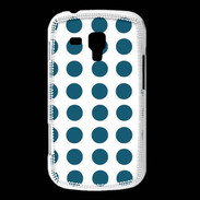 Coque Samsung Galaxy Trend pois bleu foncé
