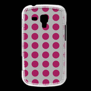 Coque Samsung Galaxy Trend pois gris & framboise