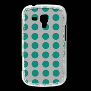 Coque Samsung Galaxy Trend pois gris & turquoise