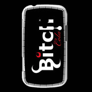 Coque Samsung Galaxy Trend Bitch Cola fond noir
