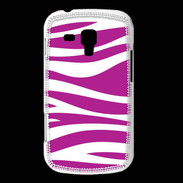 Coque Samsung Galaxy Trend zèbre rose & blanc