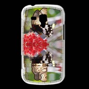 Coque Samsung Galaxy Trend DP Papillon mirroir