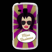 Coque Samsung Galaxy Trend Miss business Brune