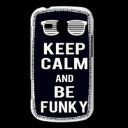 Coque Samsung Galaxy Trend Keep Calm Funky Noir