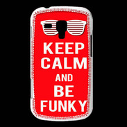 Coque Samsung Galaxy Trend Keep Calm Funky Rouge