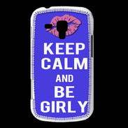 Coque Samsung Galaxy Trend Keep Calm Girly Bleu
