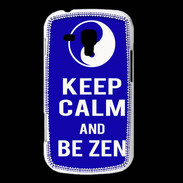 Coque Samsung Galaxy Trend Keep Calm Be Zen Bleu