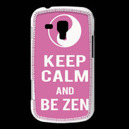 Coque Samsung Galaxy Trend Keep Calm Be Zen Rose