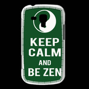 Coque Samsung Galaxy Trend Keep Calm Be Zen Vert
