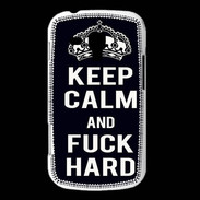 Coque Samsung Galaxy Trend Keep Calm Fuck hard Noir