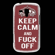 Coque Samsung Galaxy Trend Keep Calm Fuck Off Brique