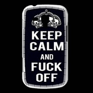 Coque Samsung Galaxy Trend Keep Callm Fuck Off Noir