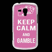 Coque Samsung Galaxy Trend Keep Calm Gamble Rose