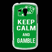 Coque Samsung Galaxy Trend Keep Calm Gamble Vert