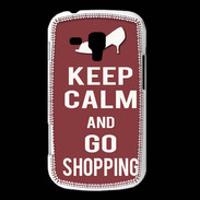 Coque Samsung Galaxy Trend Keep Calm Go Shopping Brique