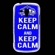 Coque Samsung Galaxy Trend Keep Calm Bleu